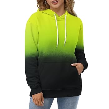 Amazon.com: Deep Black to Neon Green-219 Unisex Hoodie
